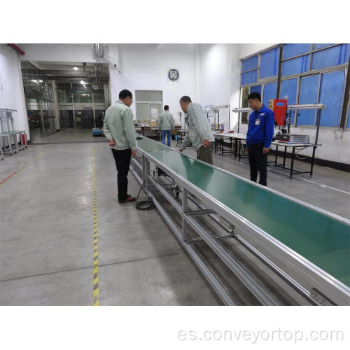 Venta al por mayor de Green PVC Belt Conveyor Line